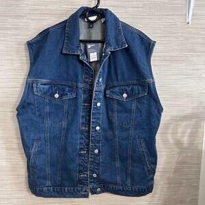 Universal Threads Men's Denim Jean Vest Jacket NWT L